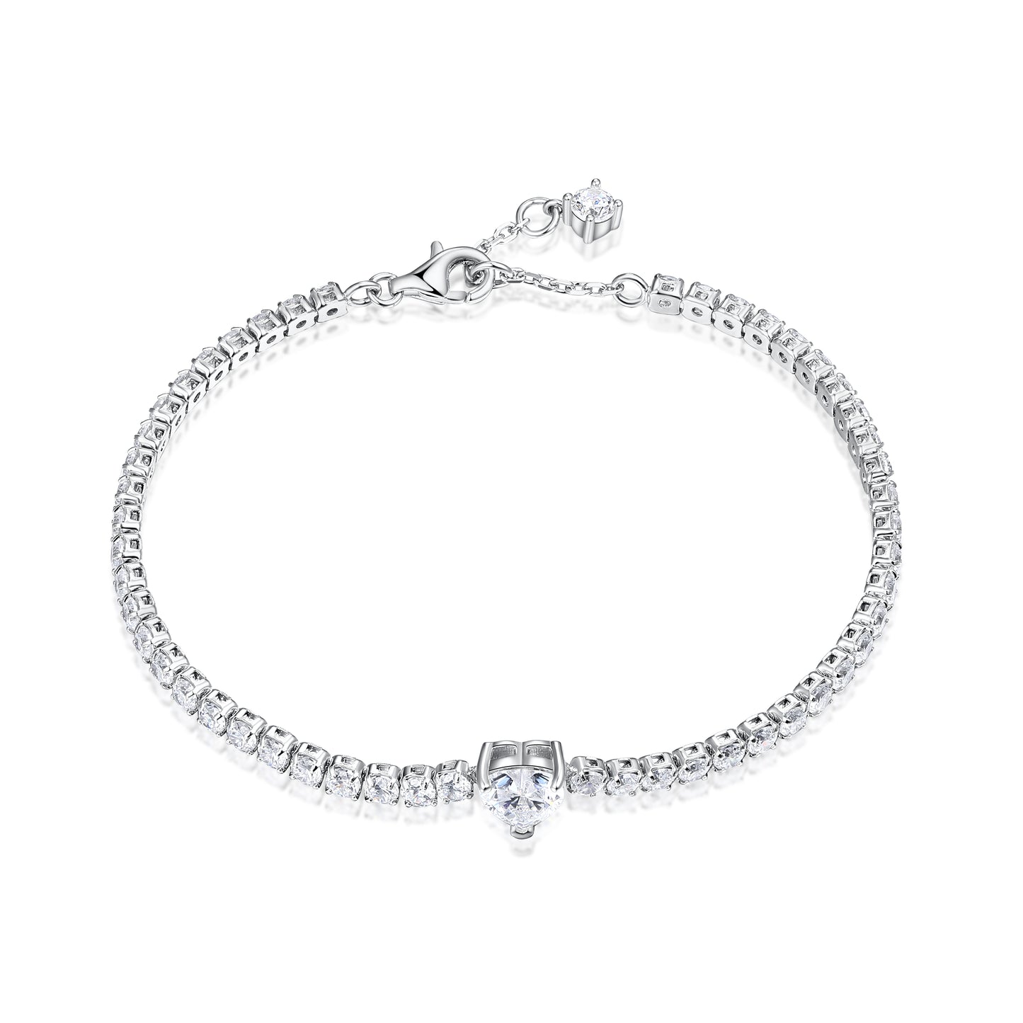 Pulsera Tennis Corazon
