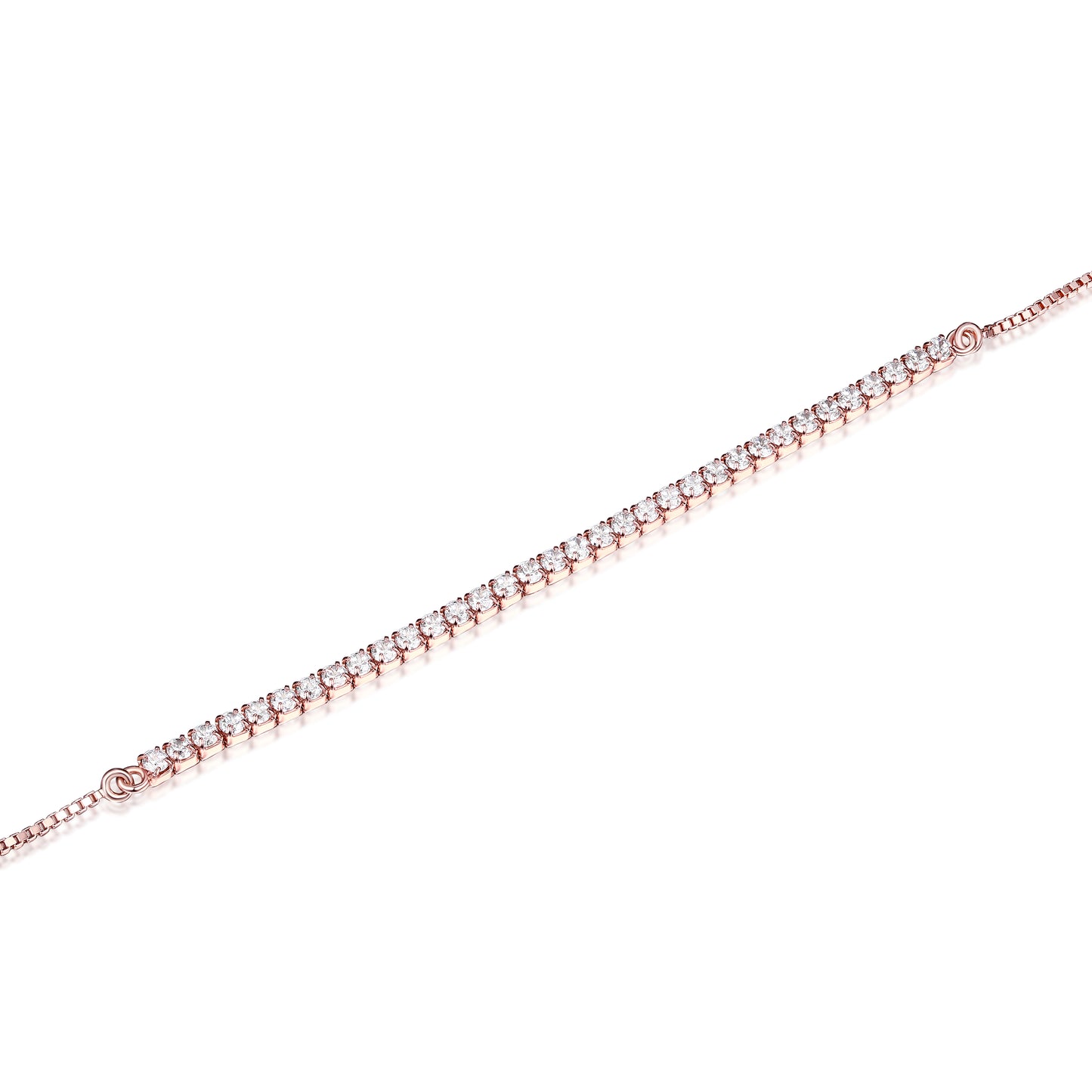 Pulsera Tennis Oro Rosa