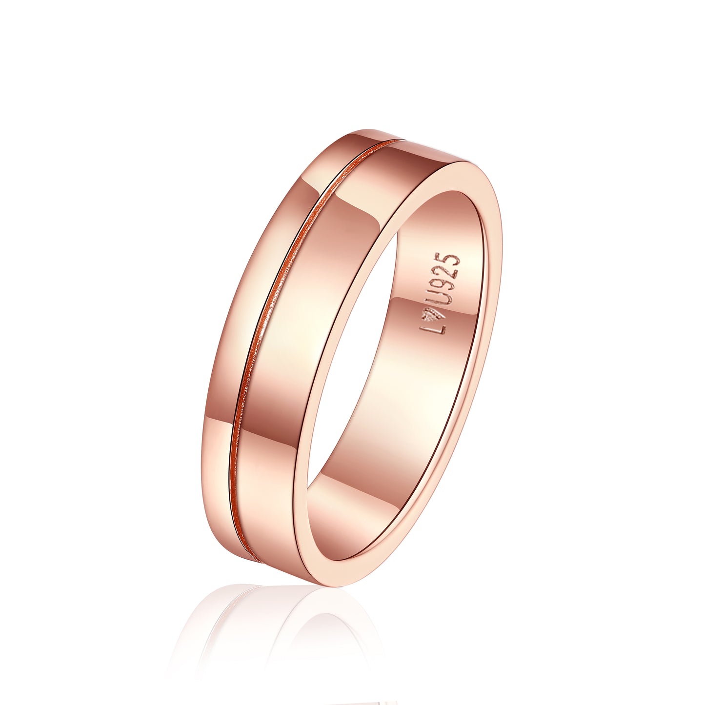 Anillo Matrimonio Hombre Oro Rosa