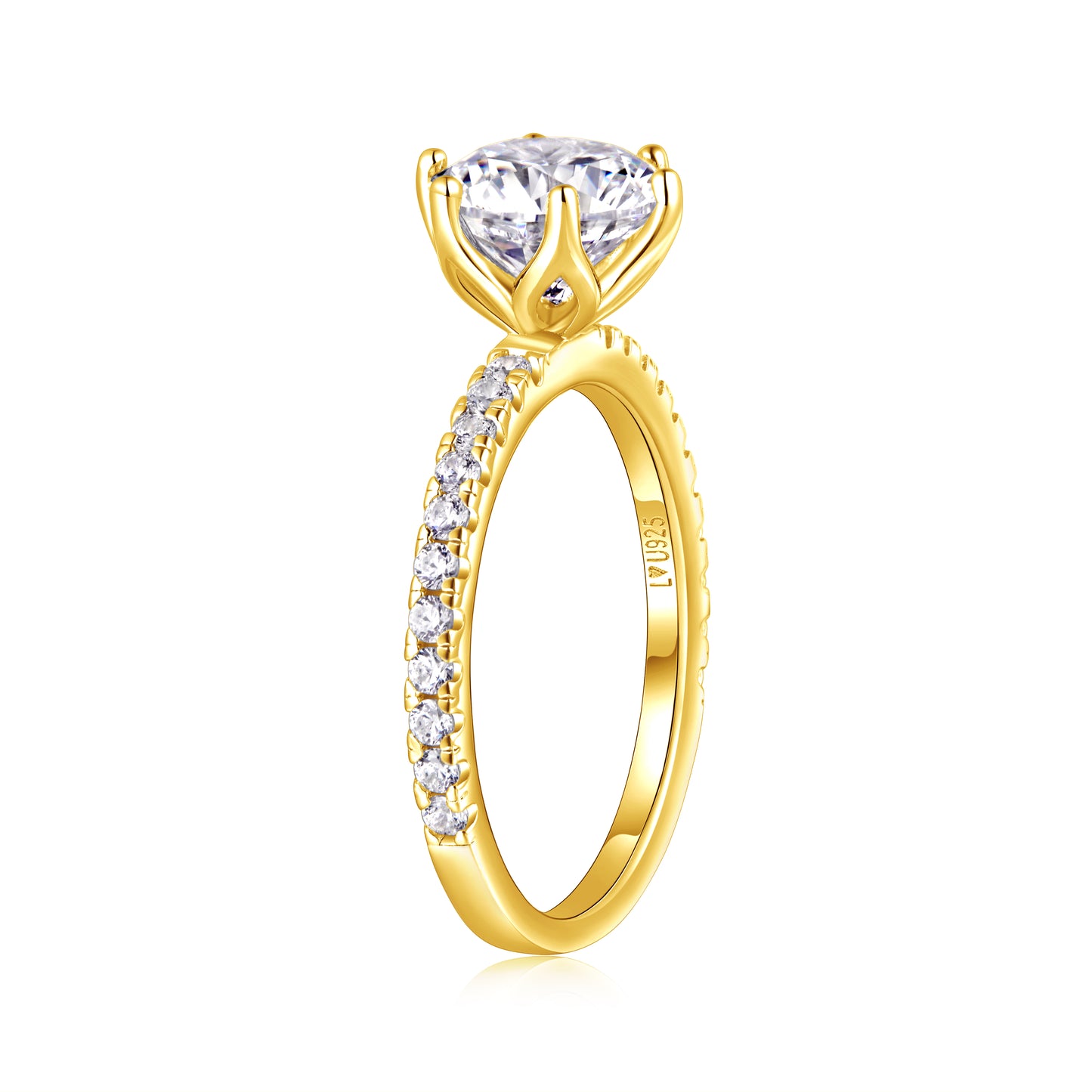 Anillo Petalo Oro Amarillo