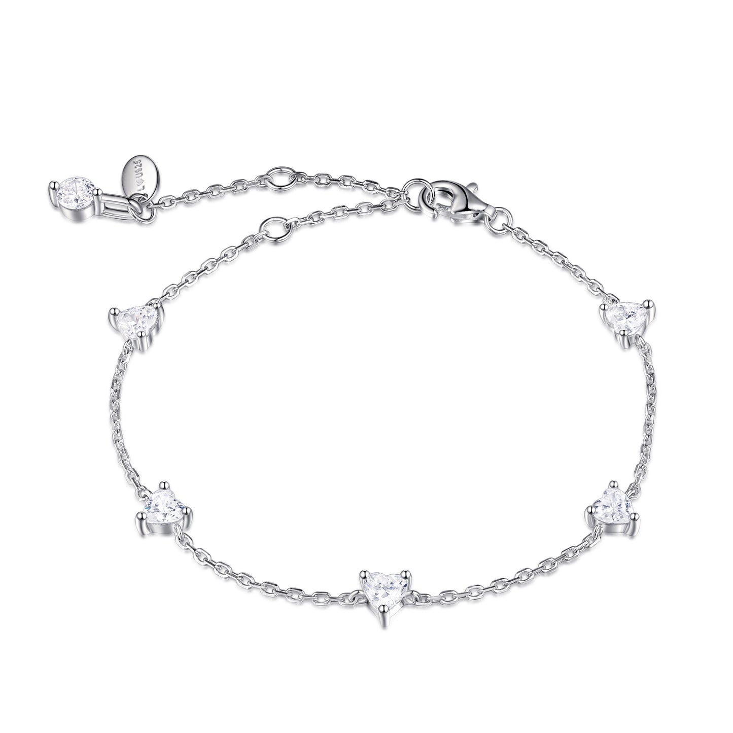 Pulsera 5 Corazones