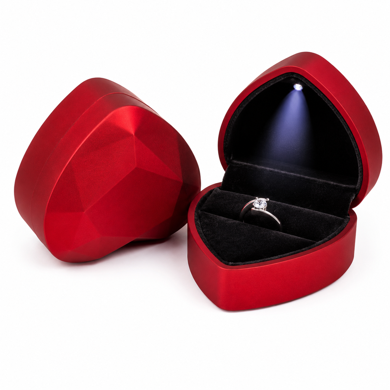 Caja de Regalo Corazón LED