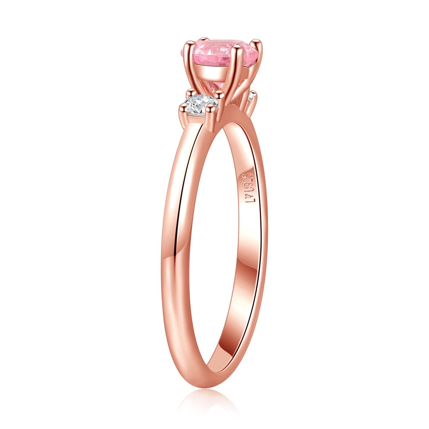 Anillo Eternity Oro Rosa en plata 925 - Louty Joyería
