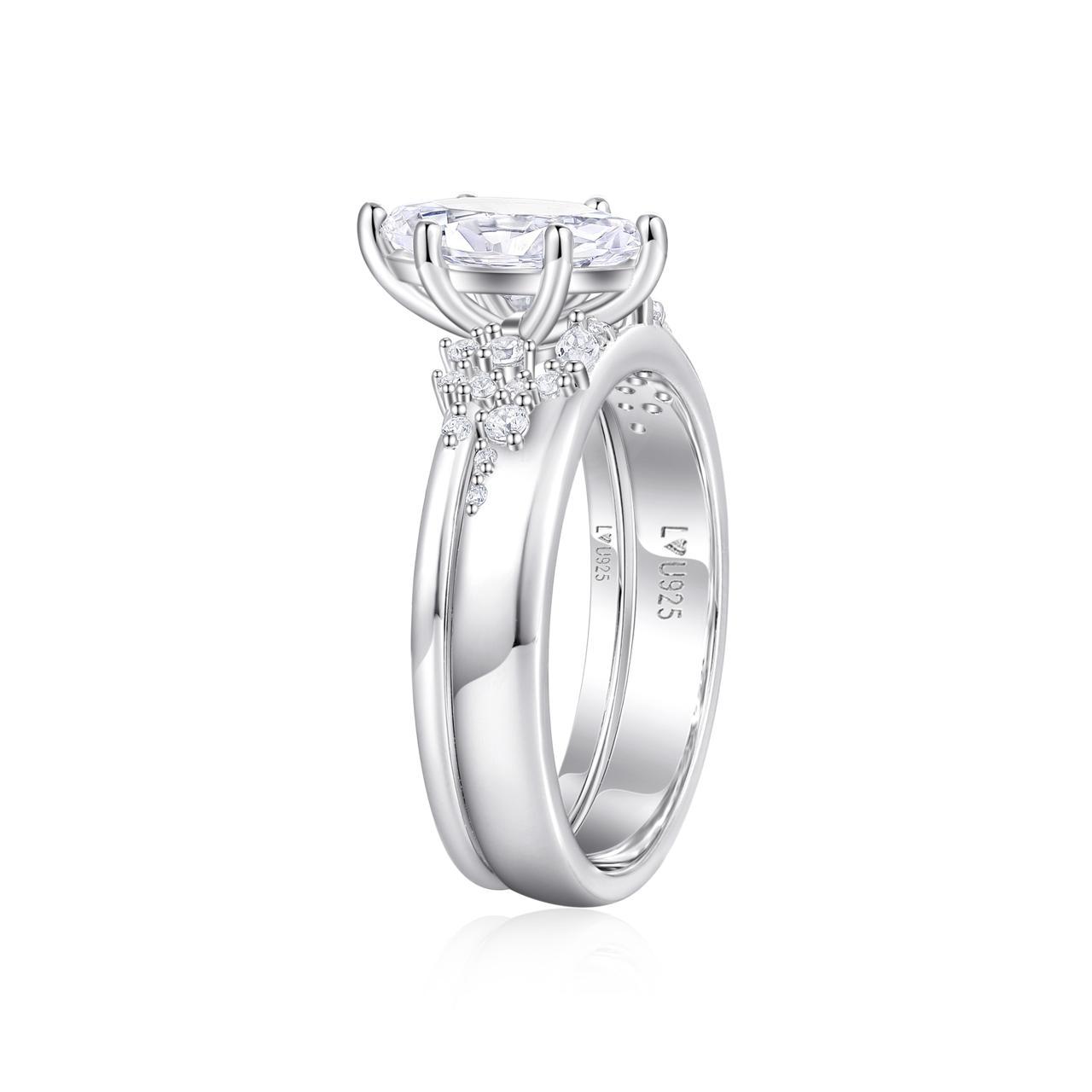 Anillos Set Marquise Plata 925 - Louty Joyería