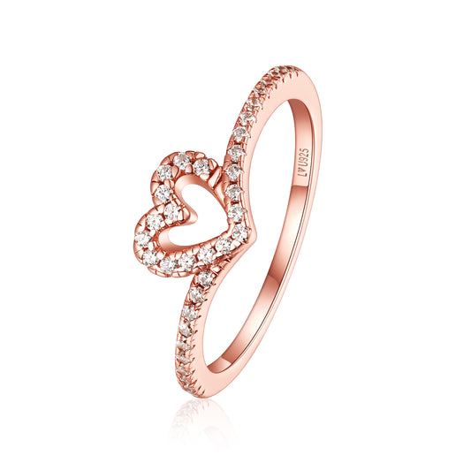 Anillo Corazon Cisne