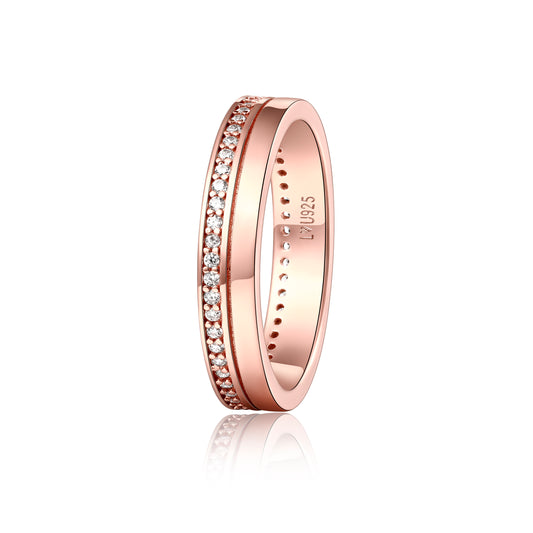 Anillo Matrimonio Mujer Oro Rosa