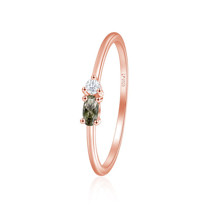 Anillo Olivo Oro Rosa