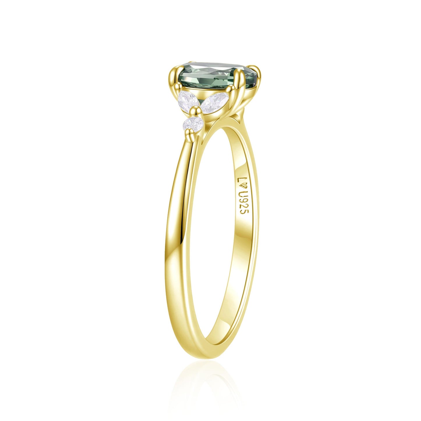 Anillo Salvia Oro Amarillo