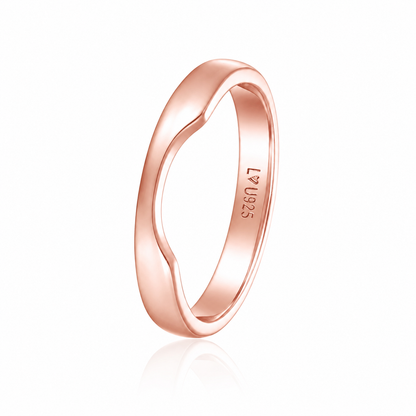 Anillo Banda Marquise H Oro Rosa