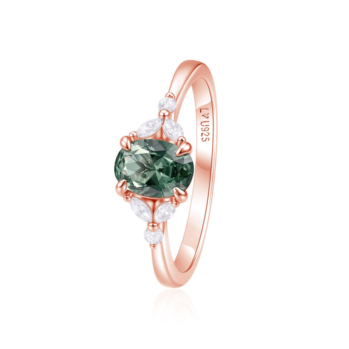 Anillo Salvia Oro Rosa