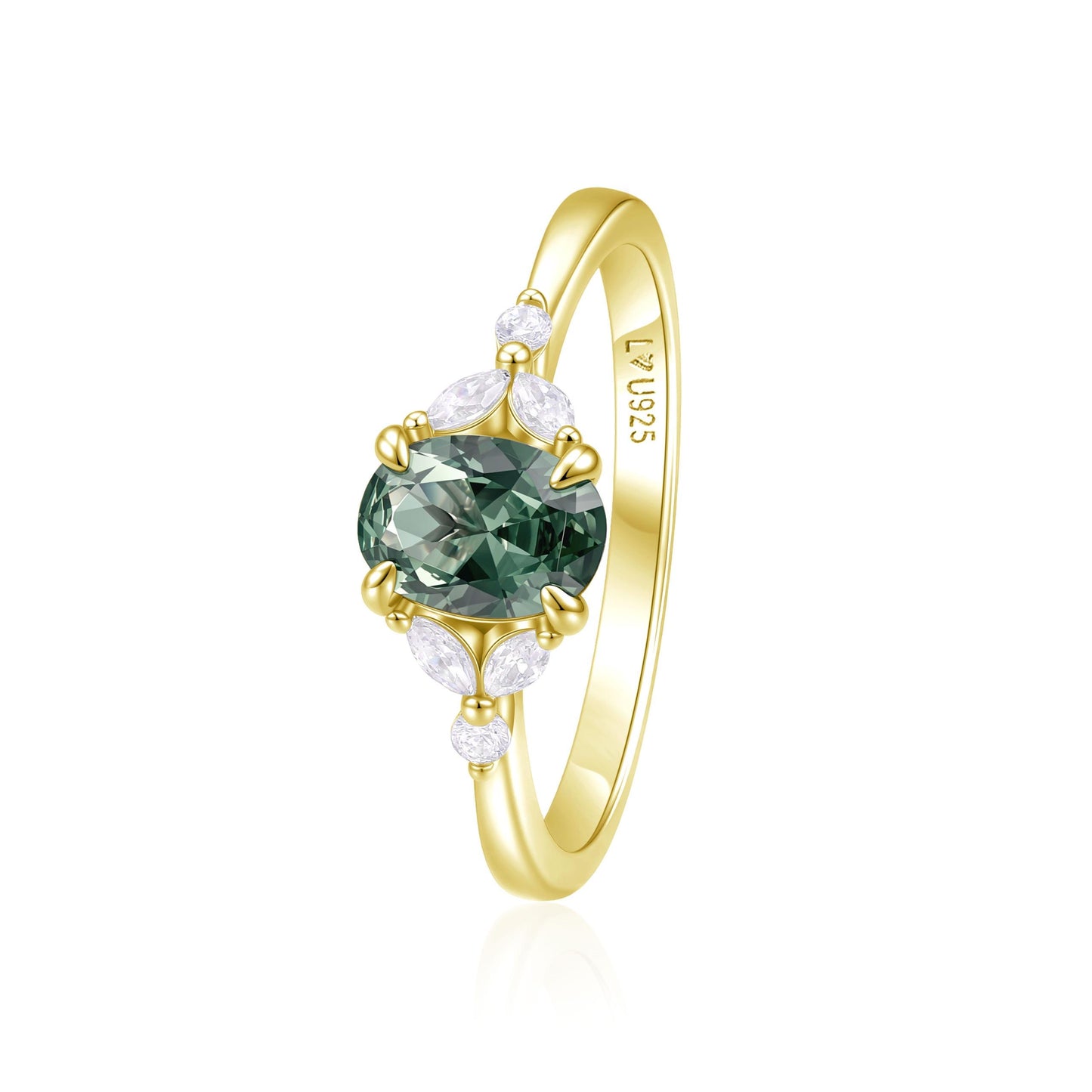 Anillo Salvia Oro Amarillo