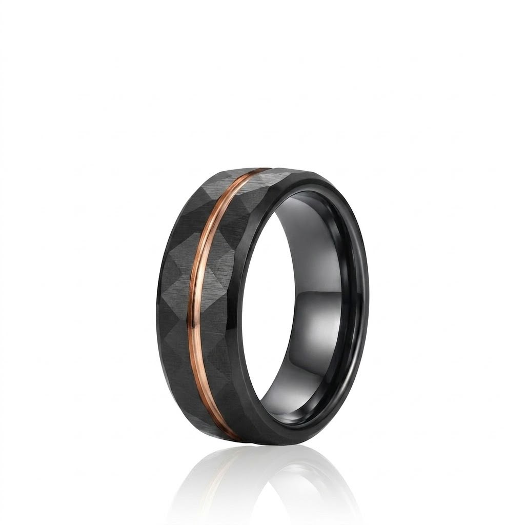 Anillo Tungsteno Relieve