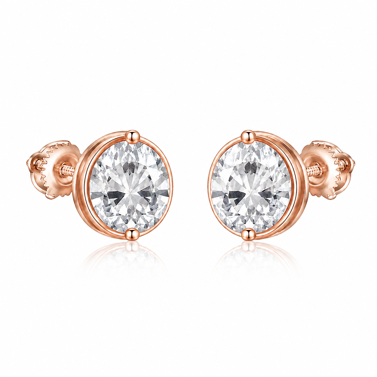 Aretes Harmony Oro Rosa