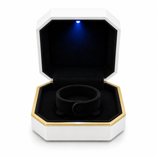 Caja de Regalo LED Pulsera Blanca