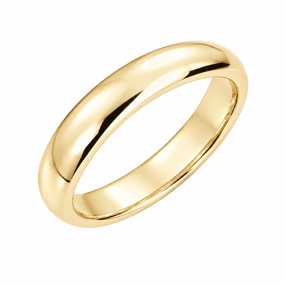 Anillo Matrimonio Liso Oro Amarillo en plata 925 - Louty Joyería