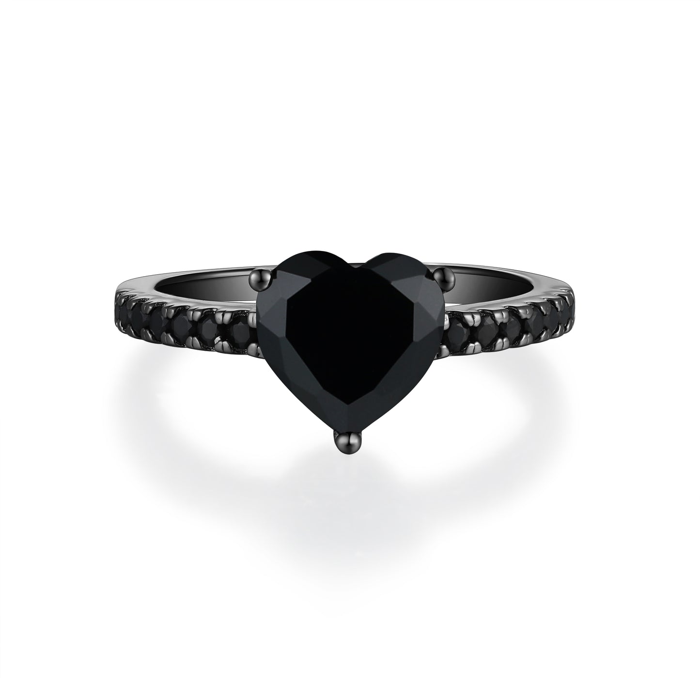 Anillo Corazon Black