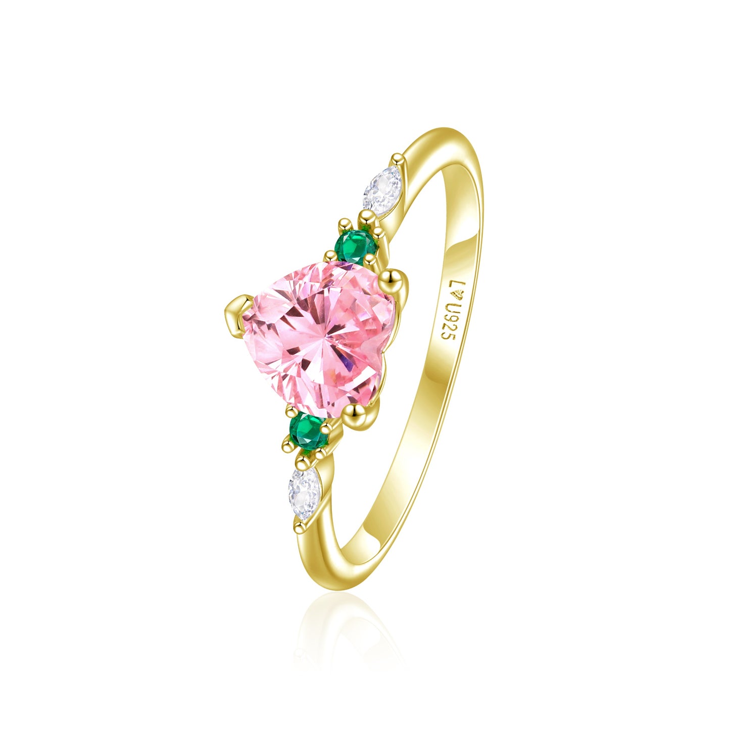 Anillo Alma Oro Amarillo en plata 925 - Louty Joyería