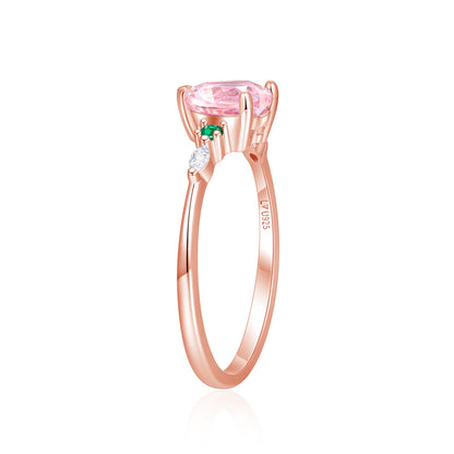 Anillo Alma Oro Rosa en plata 925 - Louty Joyería