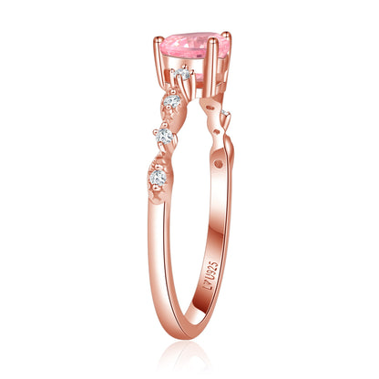 Anillo Amor Oro Rosa en plata 925 - Louty Joyería