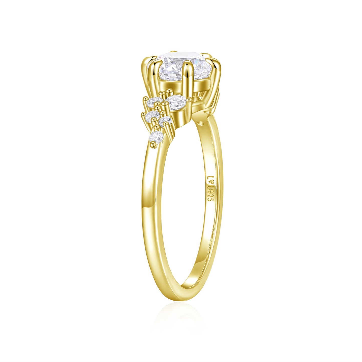 Anillo Cassey Oro Amarillo en plata 925 - Louty Joyería