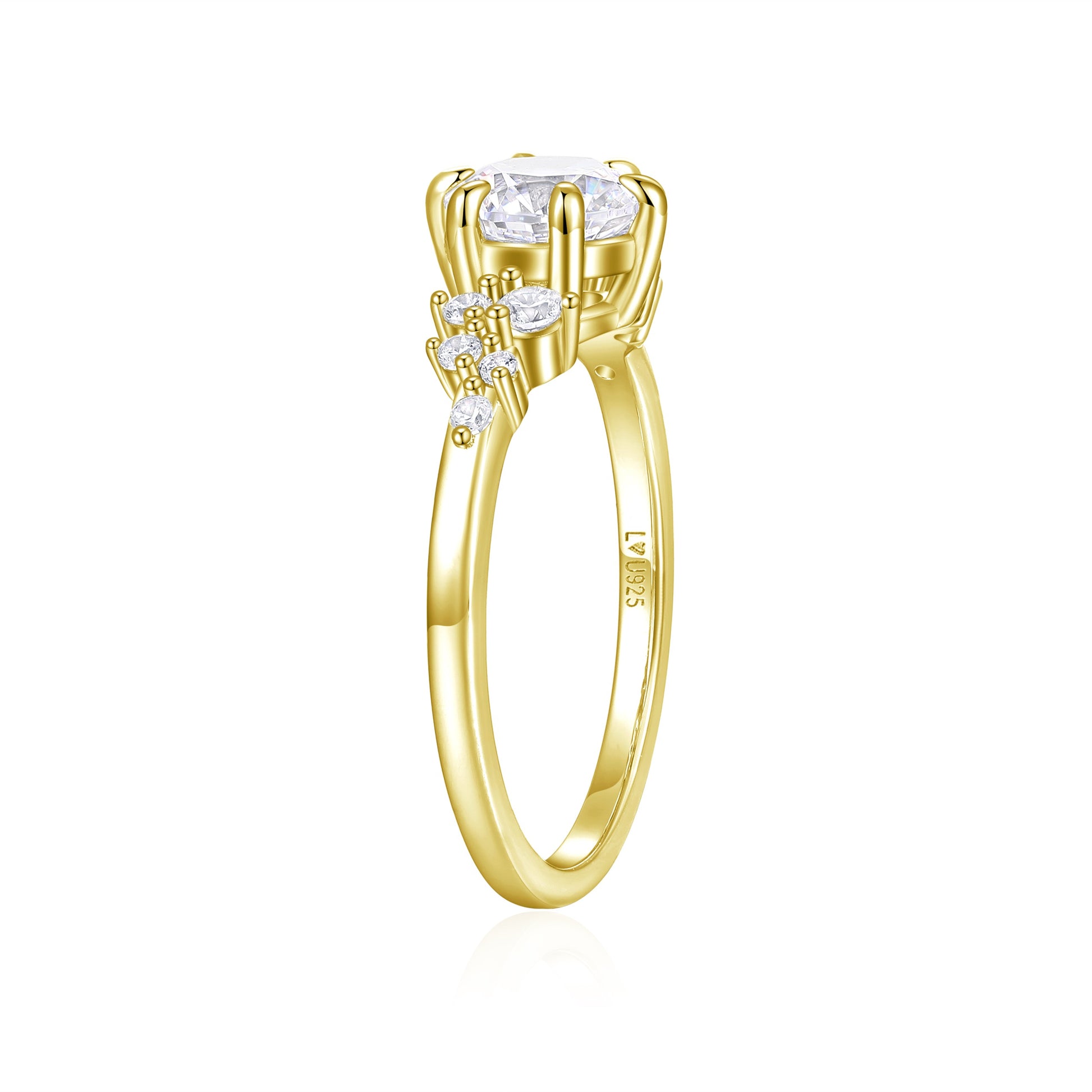 Anillo Cassey Oro Amarillo en plata 925 - Louty Joyería