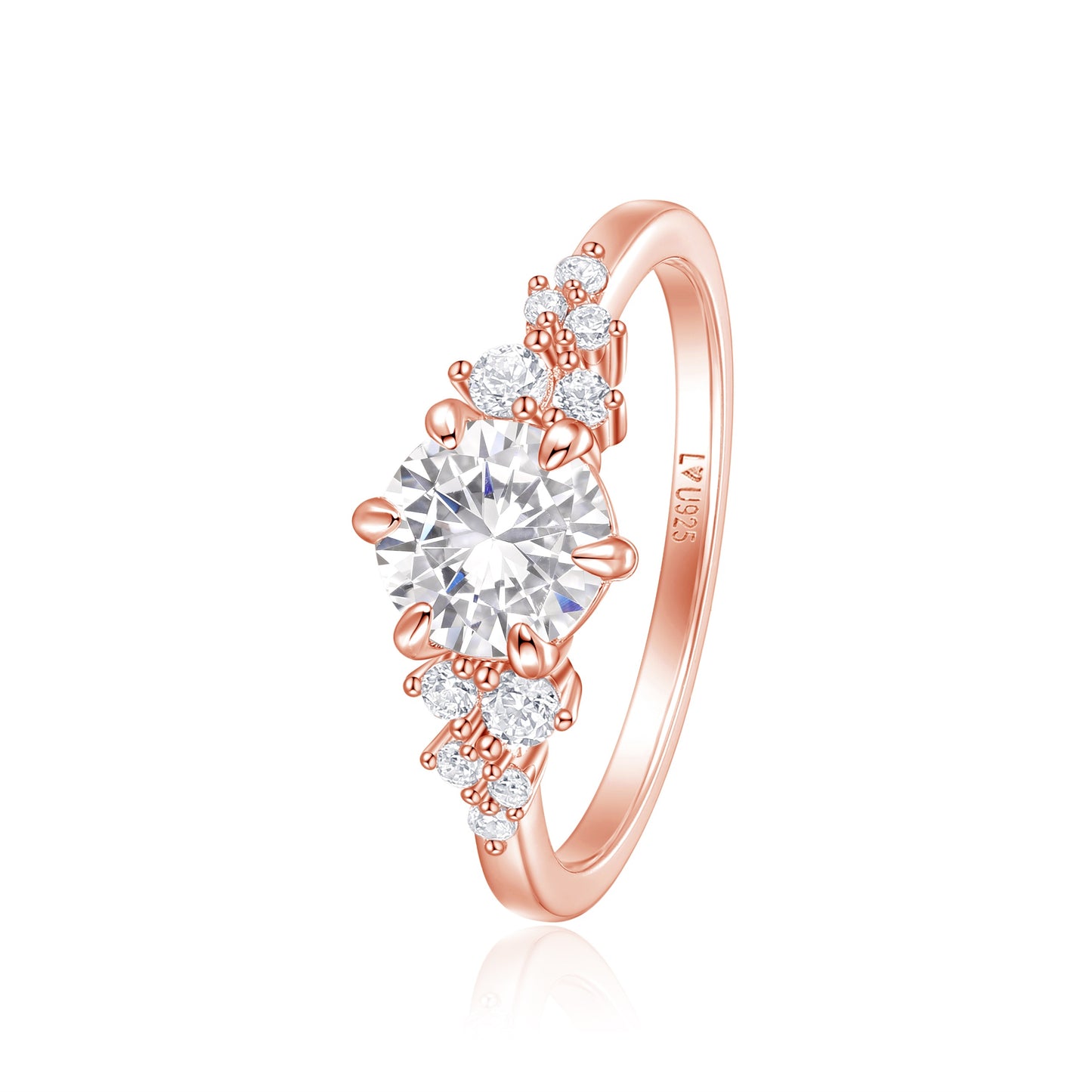 Anillo Cassey Oro Rosa en plata 925 - Louty Joyería