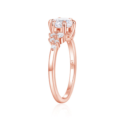 Anillo Cassey Oro Rosa en plata 925 - Louty Joyería