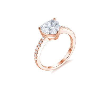 Anillo Corazon Oro Rosa