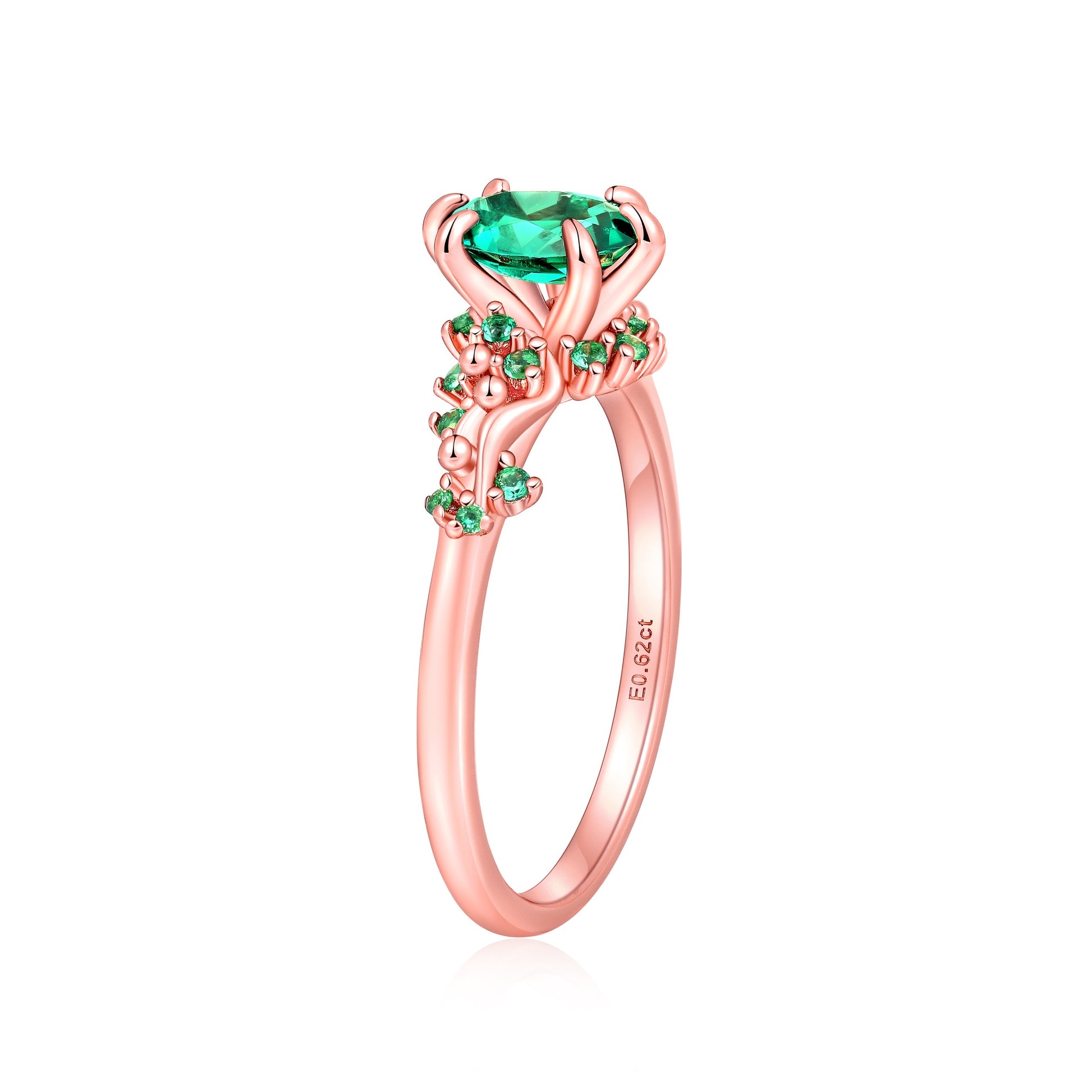 Anillo Esmeralda en plata 925 - Louty Joyería