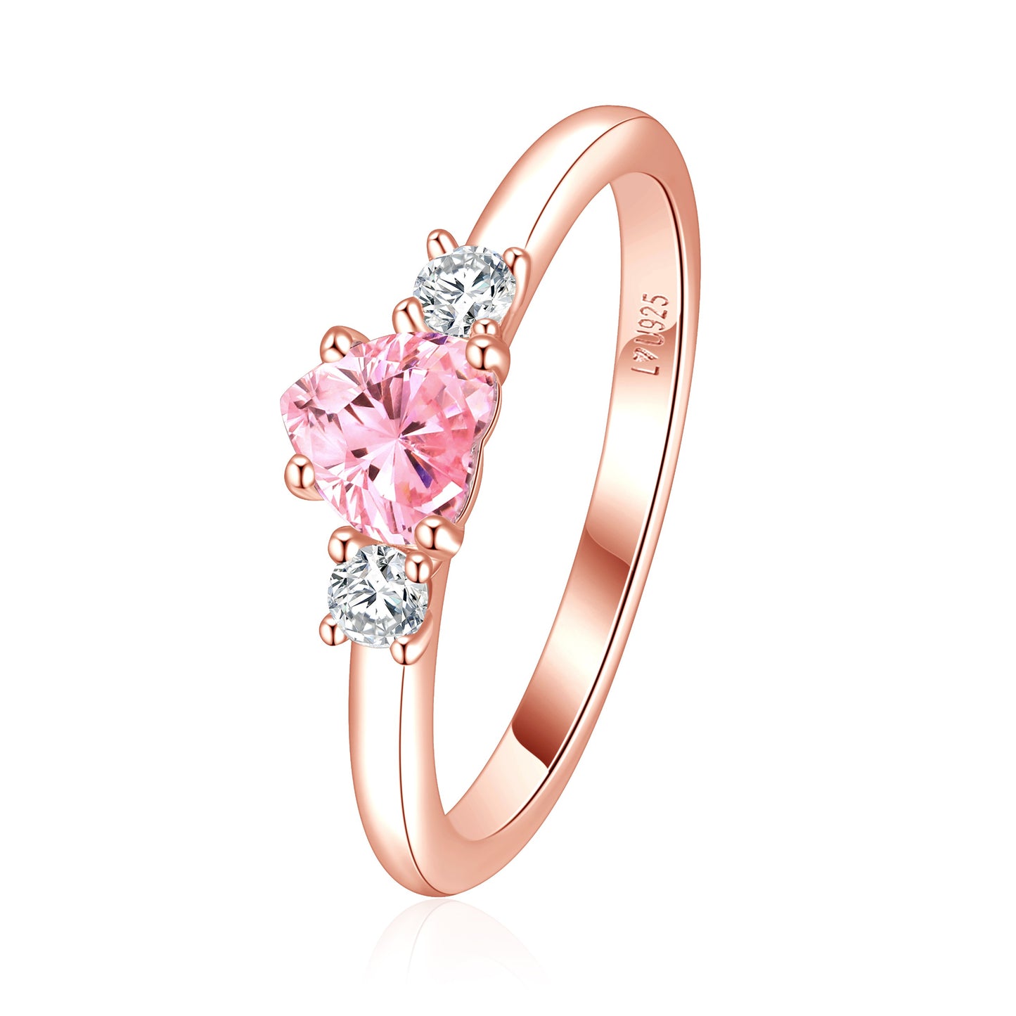 Anillo Eternity Oro Rosa en plata 925 - Louty Joyería