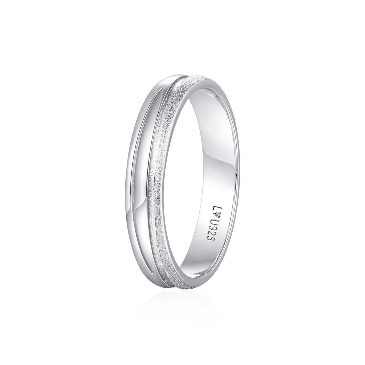 Anillo Matrimonio Combinado H Plata en plata 925 - Louty Joyería