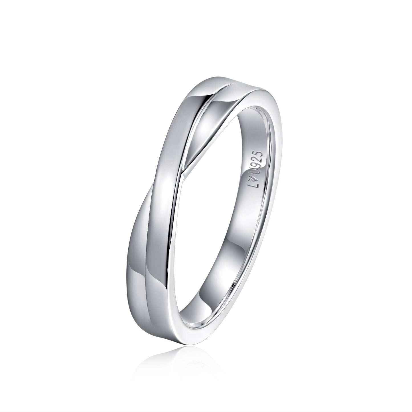 Anillo Matrimonio Entrelazado H en plata 925 - Louty Joyería