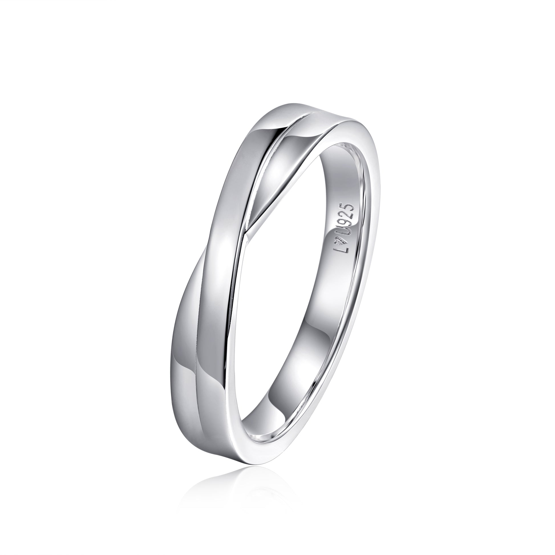 Anillo Matrimonio Entrelazado H en plata 925 - Louty Joyería
