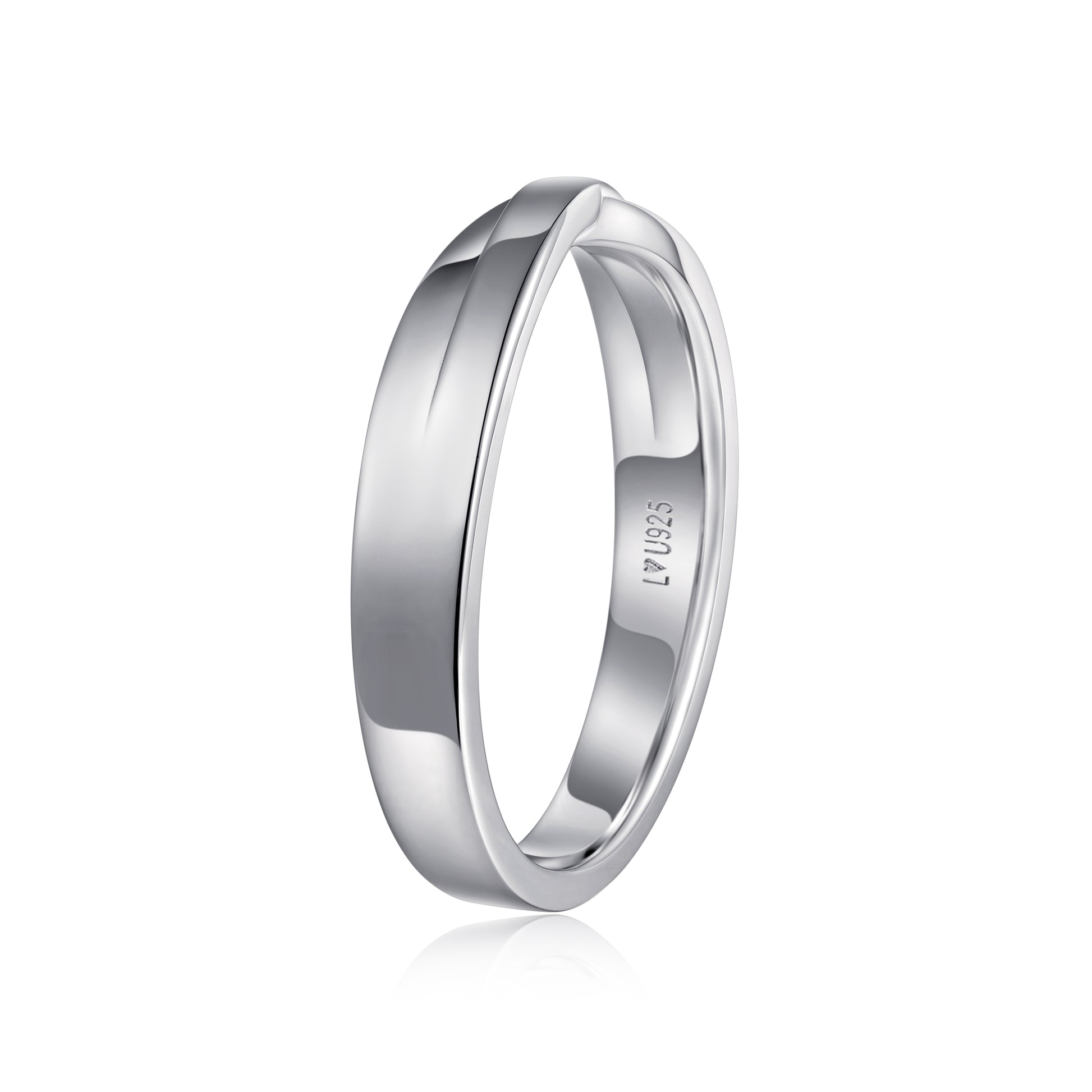 Anillo Matrimonio Entrelazado H en plata 925 - Louty Joyería