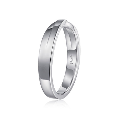 Anillo Matrimonio Entrelazado H en plata 925 - Louty Joyería