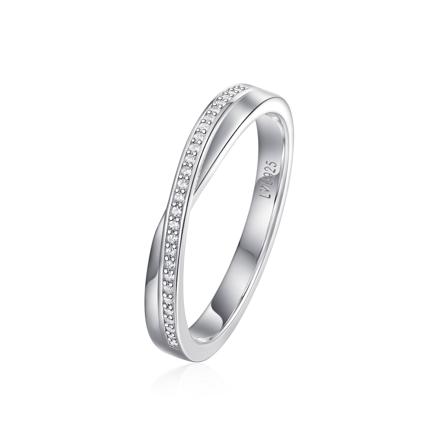 Anillo Matrimonio Entrelazado M en plata 925 - Louty Joyería