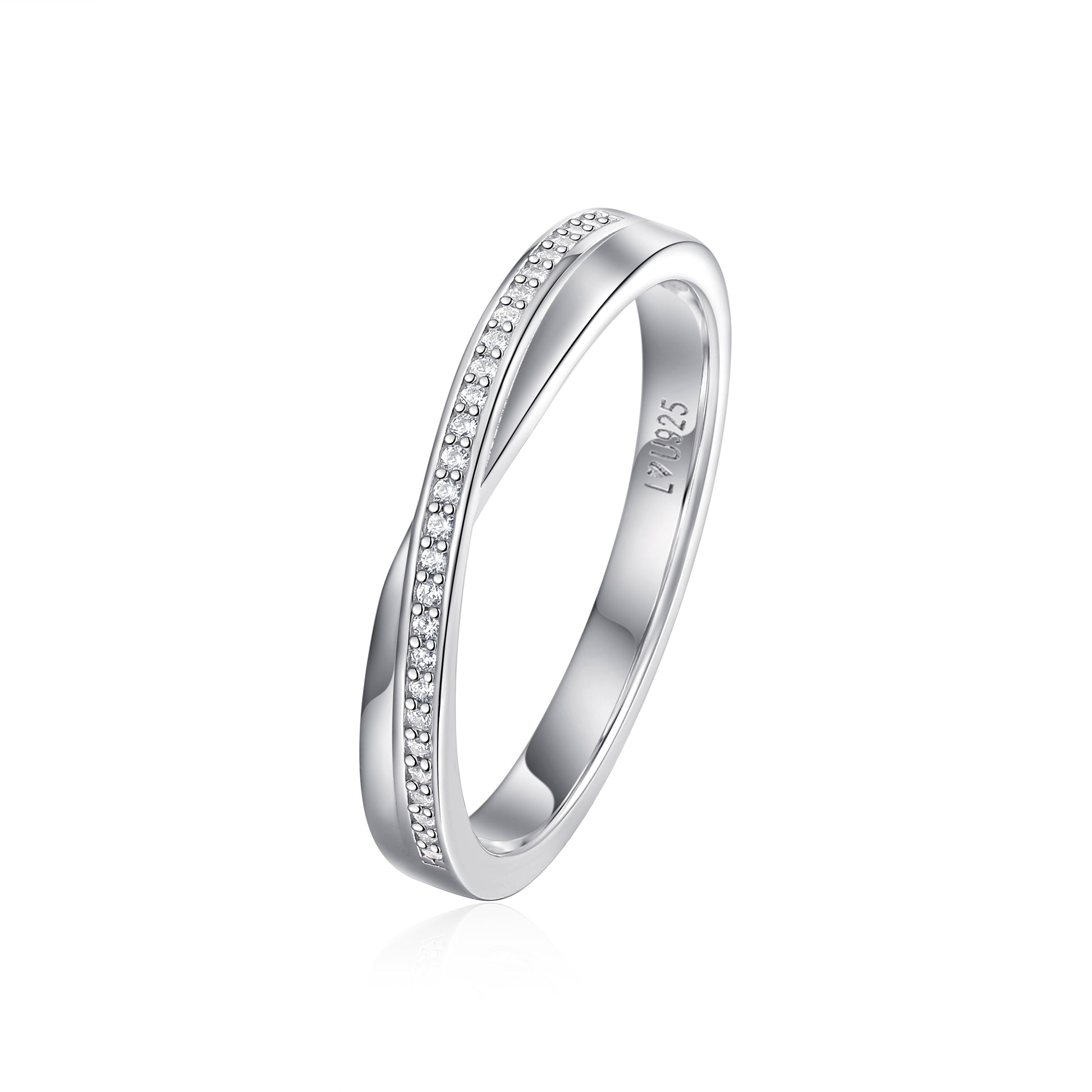 Anillo Matrimonio Entrelazado M en plata 925 - Louty Joyería