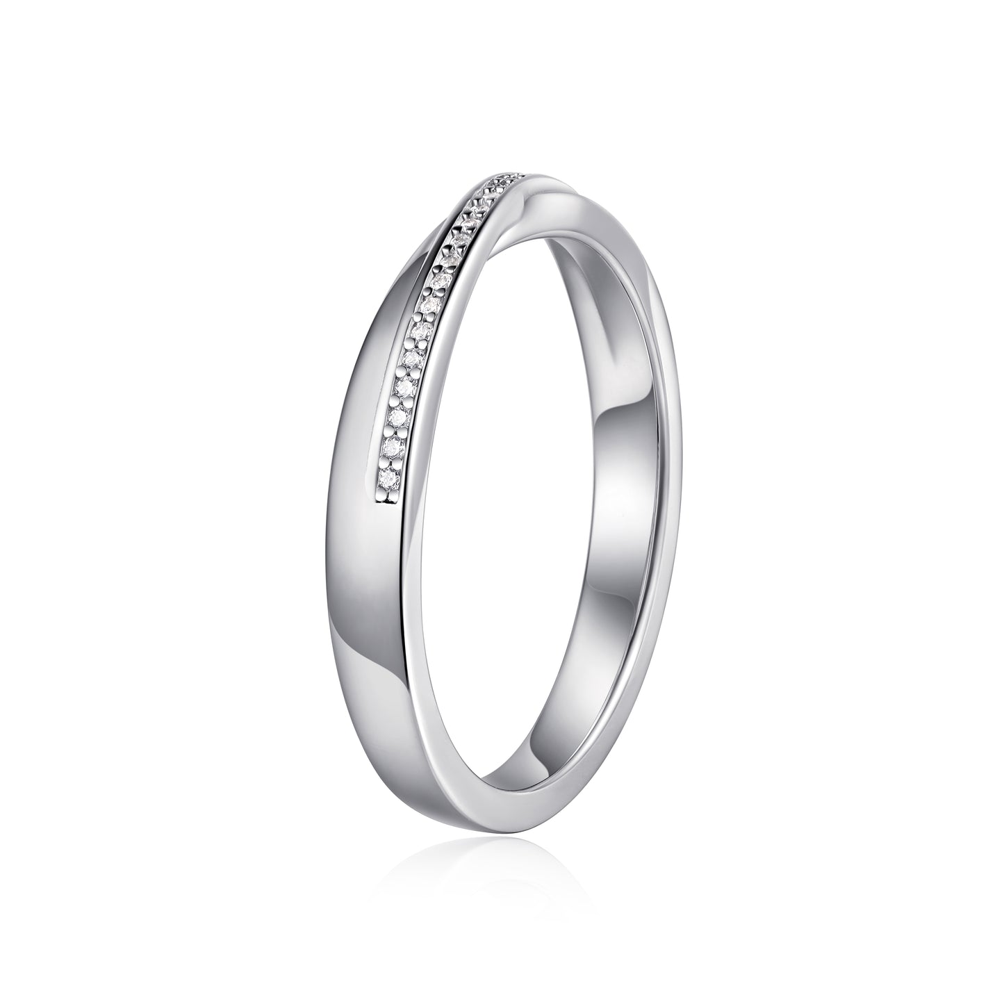 Anillo Matrimonio Entrelazado M en plata 925 - Louty Joyería