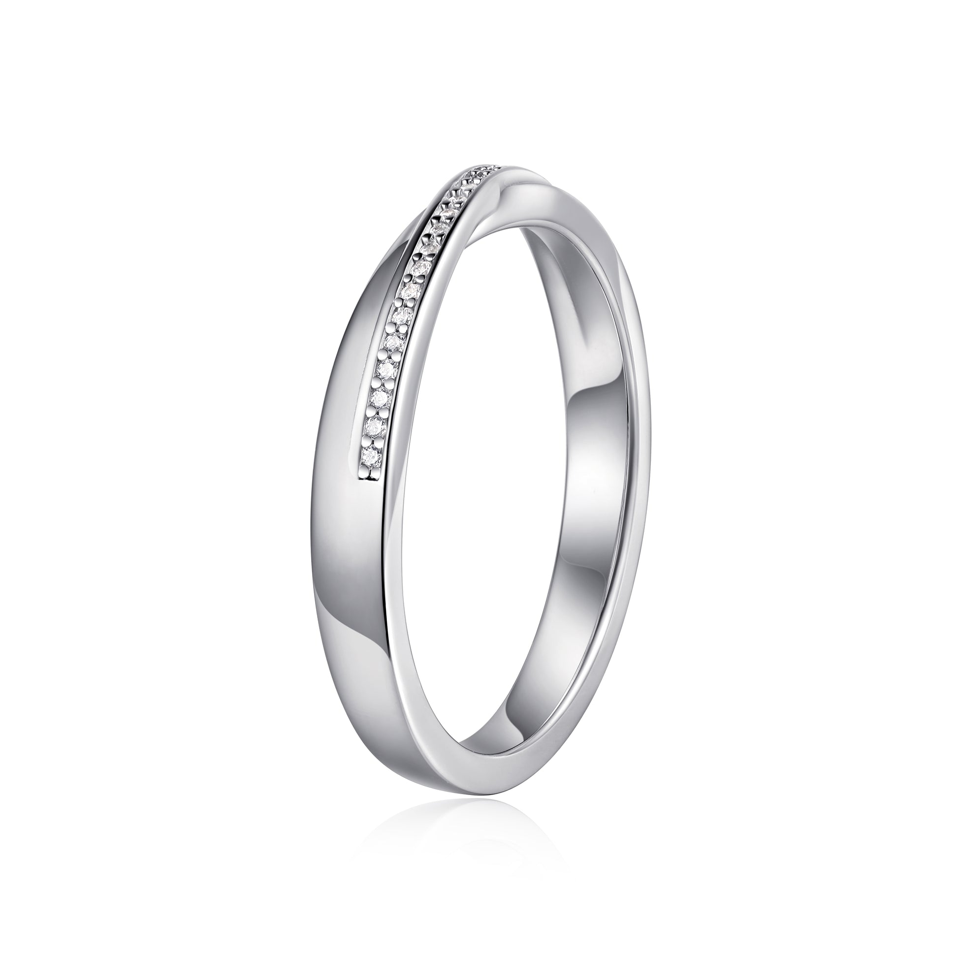 Anillo Matrimonio Entrelazado M en plata 925 - Louty Joyería