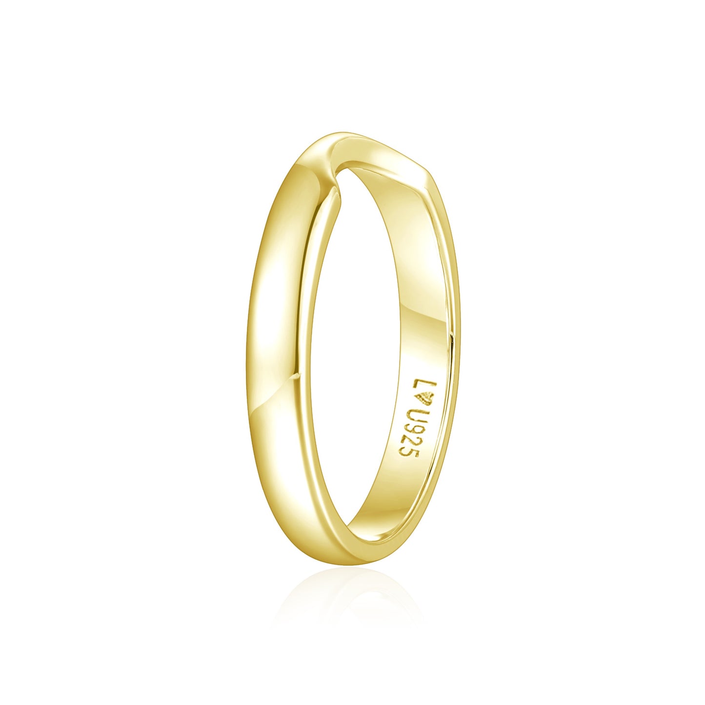 Anillo Matrimonio Set Marquise Oro Amarillo en plata 925 - Louty Joyería