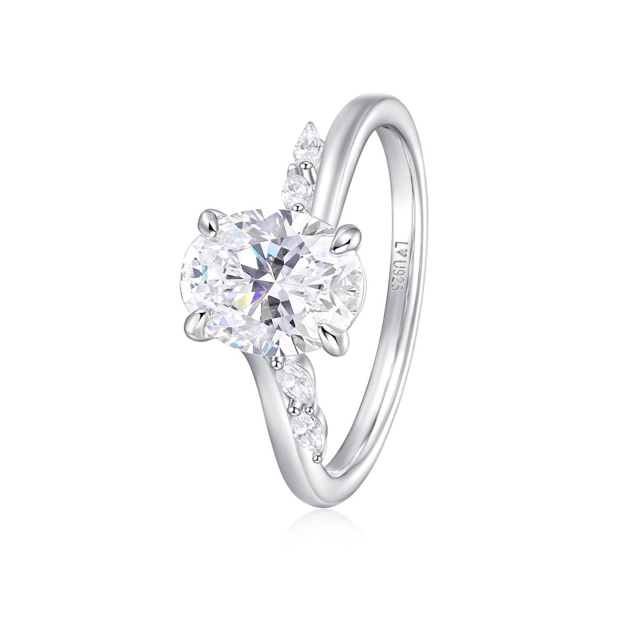 Anillo Oval Royal en plata 925 - Louty Joyería
