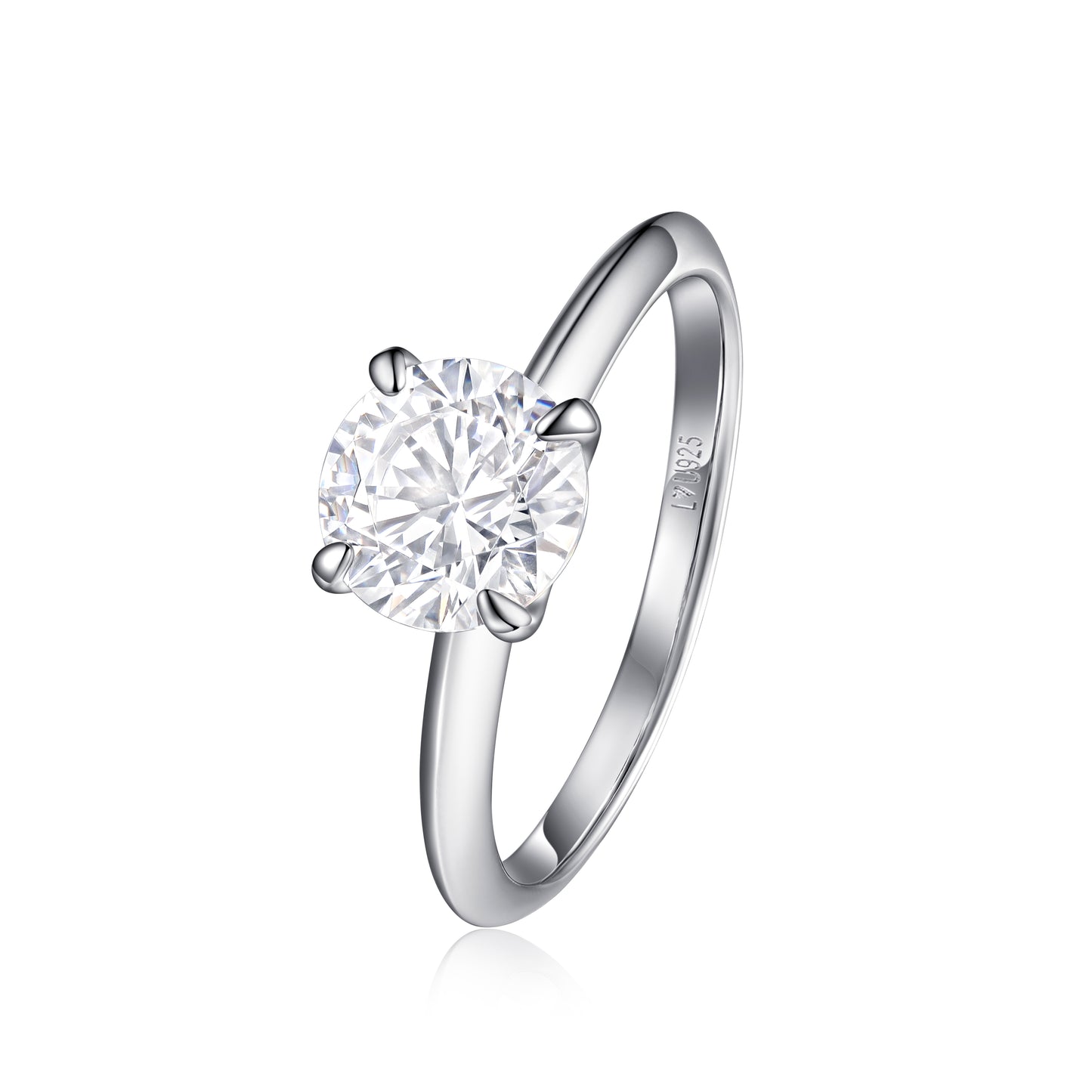 Anillo Solitario en plata 925 - Louty Joyería