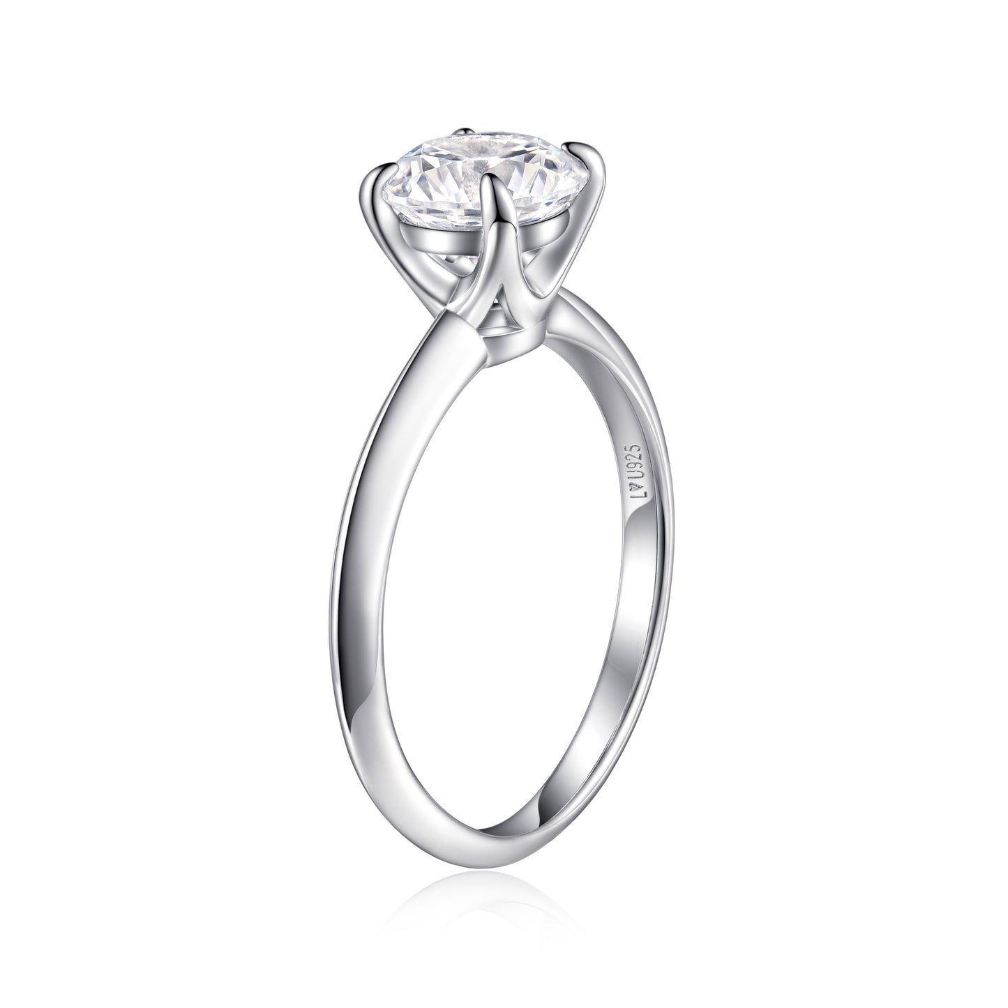 Anillo Solitario en plata 925 - Louty Joyería