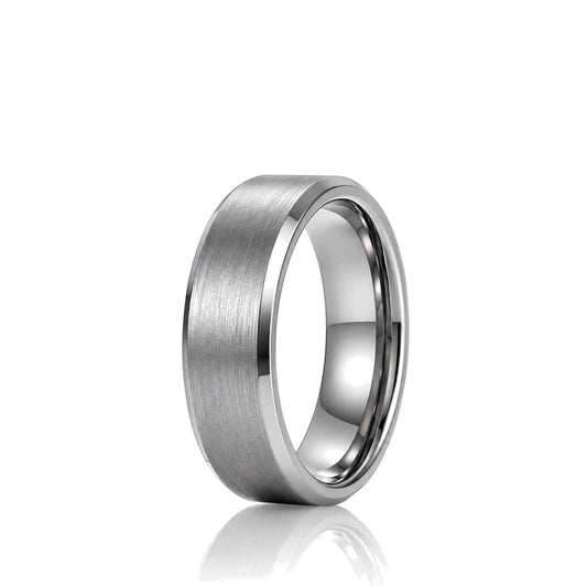Anillo Tungsteno Plateado