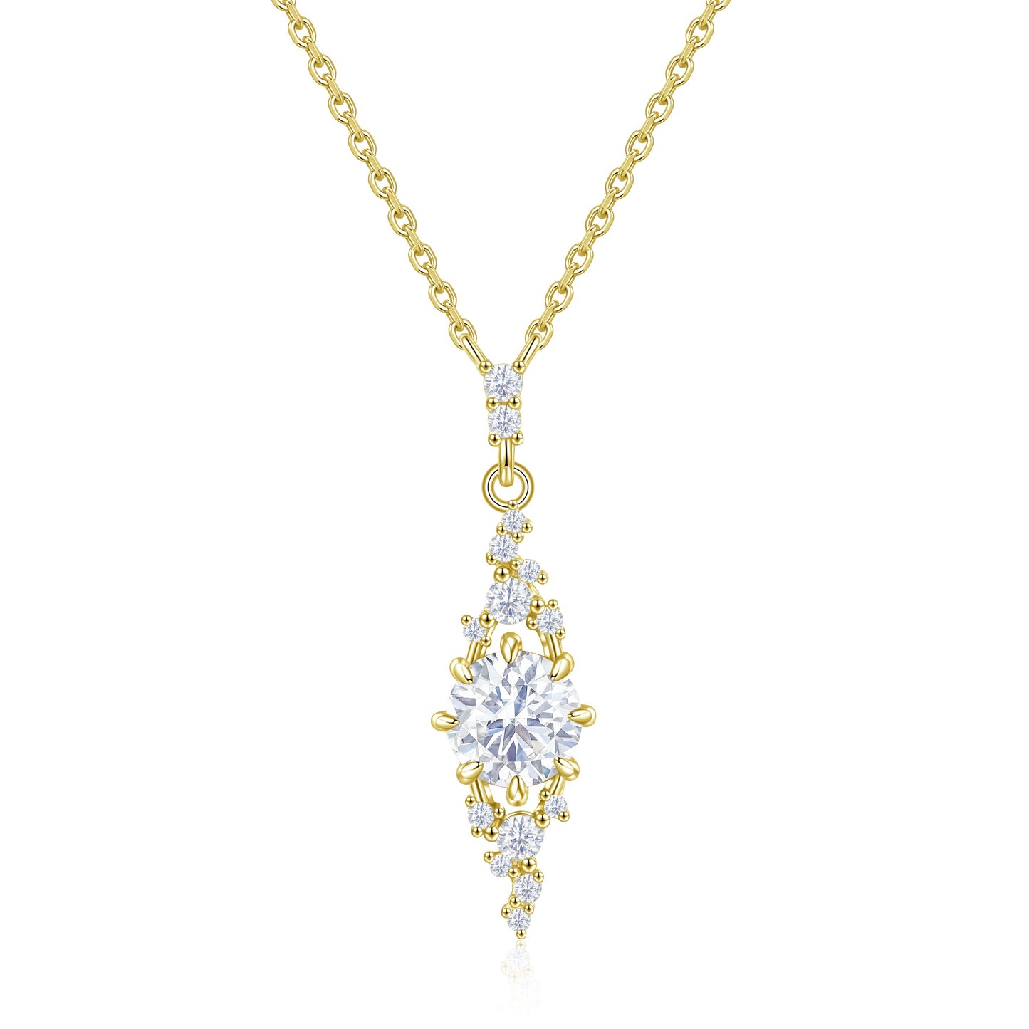 Collar Cassey Oro Amarillo en plata 925 - Louty Joyería