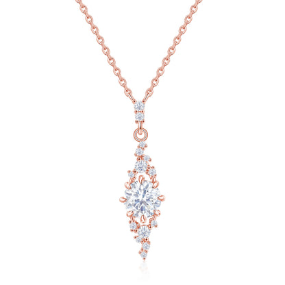 Collar Cassey Oro Rosa en plata 925 - Louty Joyería