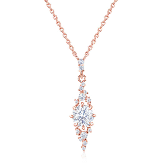 Collar Cassey Oro Rosa en plata 925 - Louty Joyería